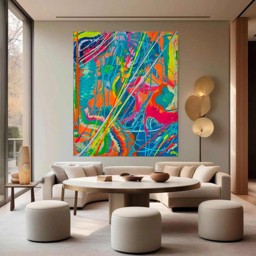 Kinetic Burst - Abstract kinetic artwork by Kim Tallberg