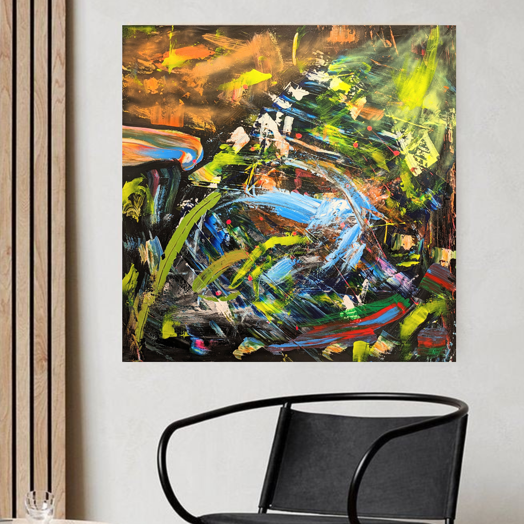 Deep Forest - Abstract kinetic artwork by Kim Tallberg