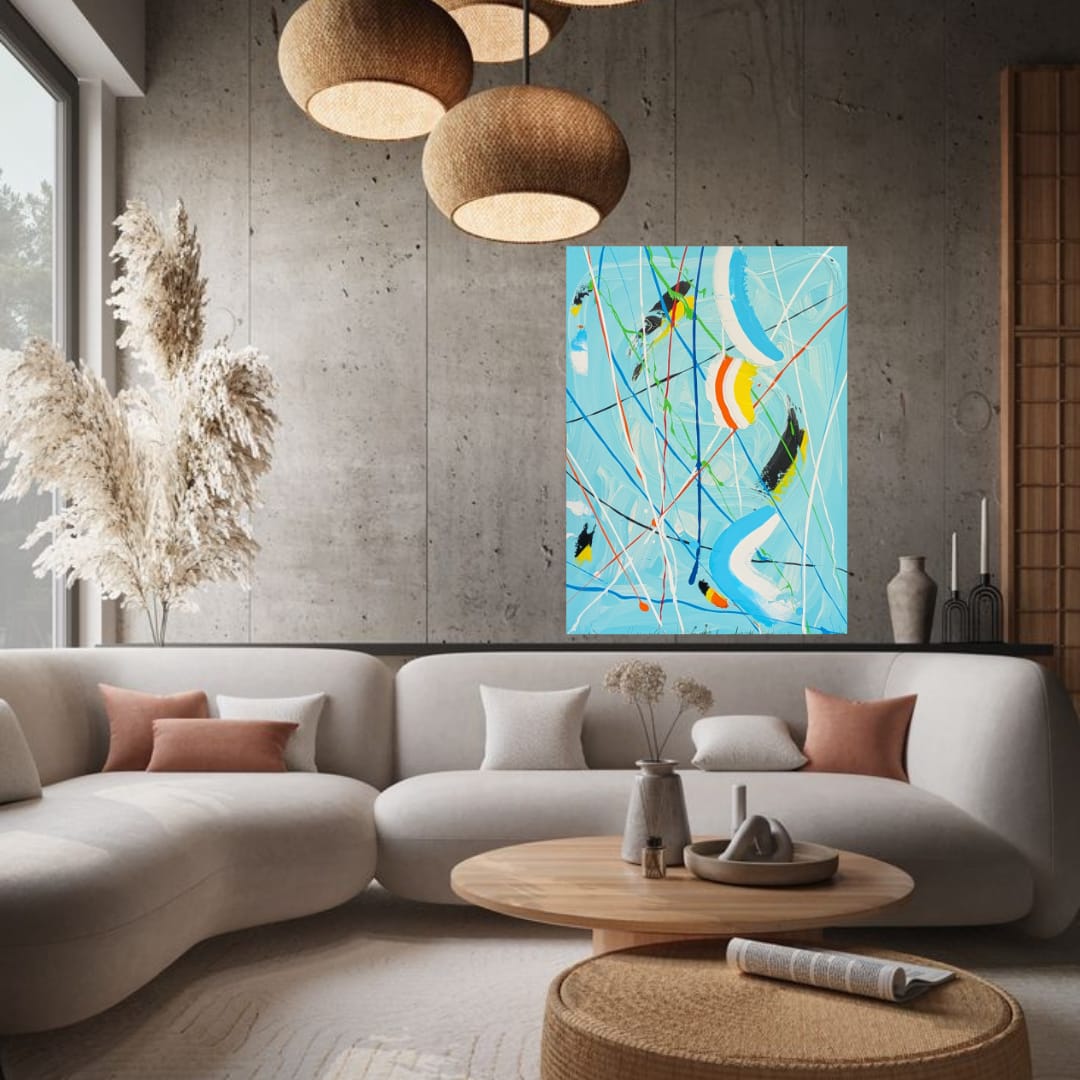Kinetic Drift - Abstract kinetic artwork by Kim Tallberg