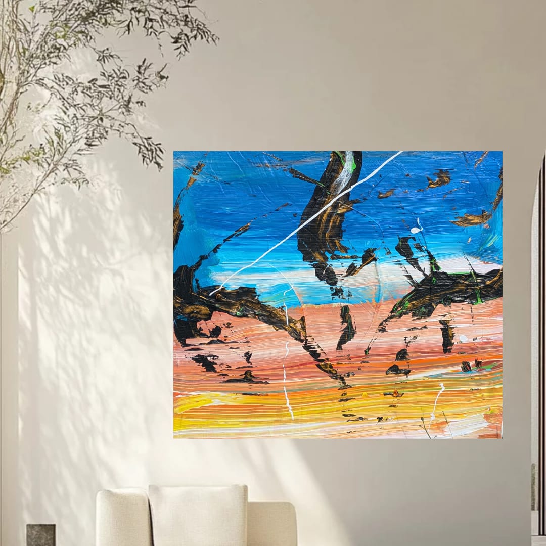 Momentum Shift - Abstract kinetic artwork by Kim Tallberg