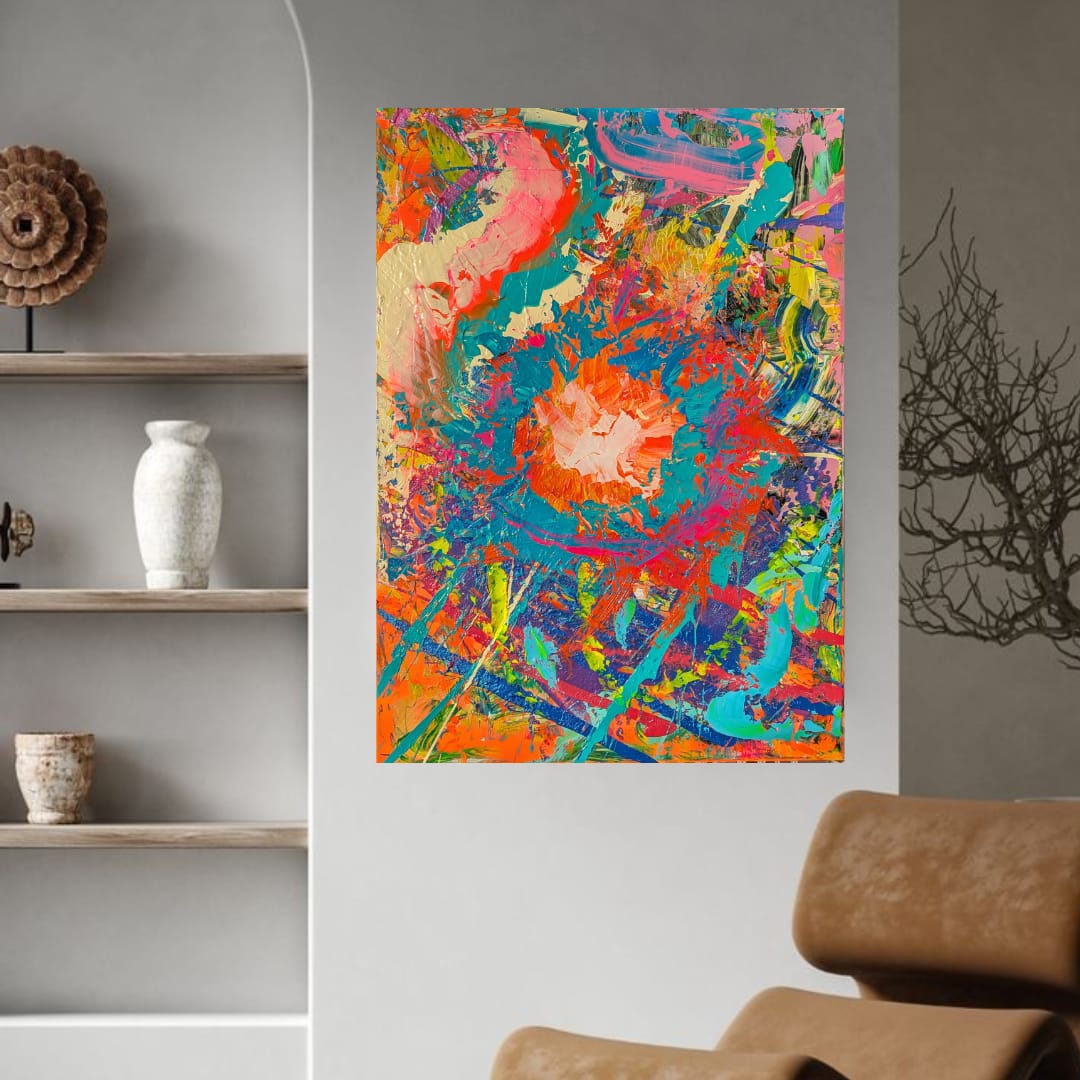 Thermal Flare - Abstract kinetic artwork by Kim Tallberg