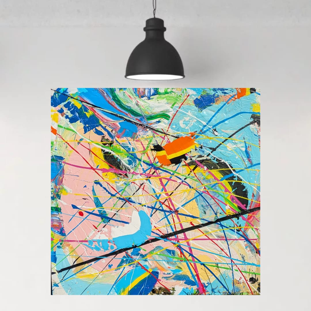 Velocity Trace - Abstract kinetic artwork by Kim Tallberg